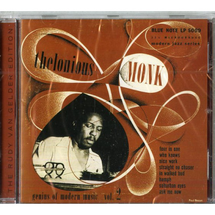 Genius Of Modern Music Vol.2 - Monk Thelonious - CD