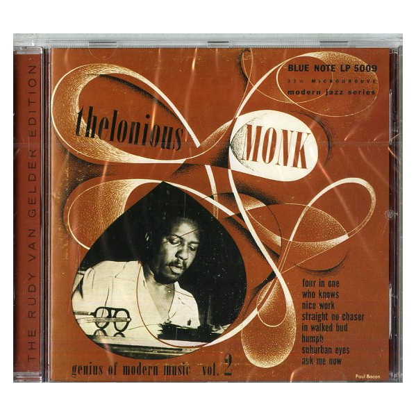 Genius Of Modern Music Vol.2 - Monk Thelonious - CD