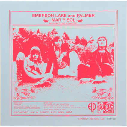 Mar Y Sol - Recorded Live In Concert - Emerson Lake And Palmer - LP