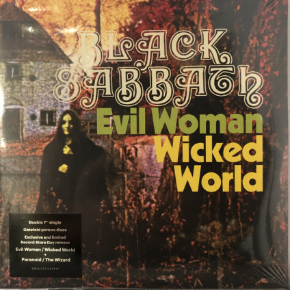 Evil Woman / Wicked World / Paranoid / The Wizard - Black Sabbath - 7"
