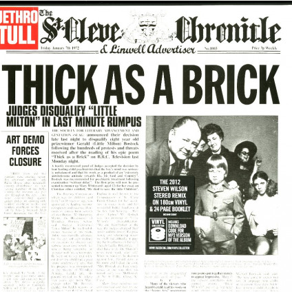 Thick As A Brick (Steven Wilson Mix) - Jethro Tull - LP