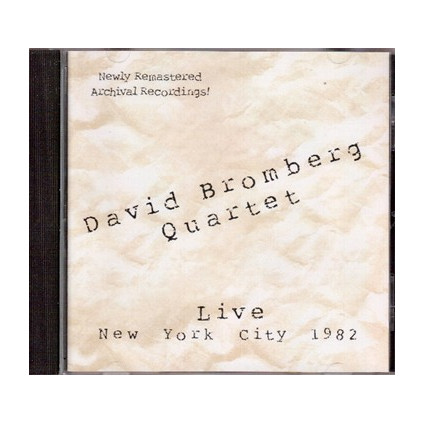 Live New York City 1982 - David Bromberg - CD