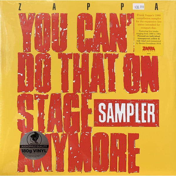 You Can't Do That On Stage Anymore (Sampler) - Zappa - LP