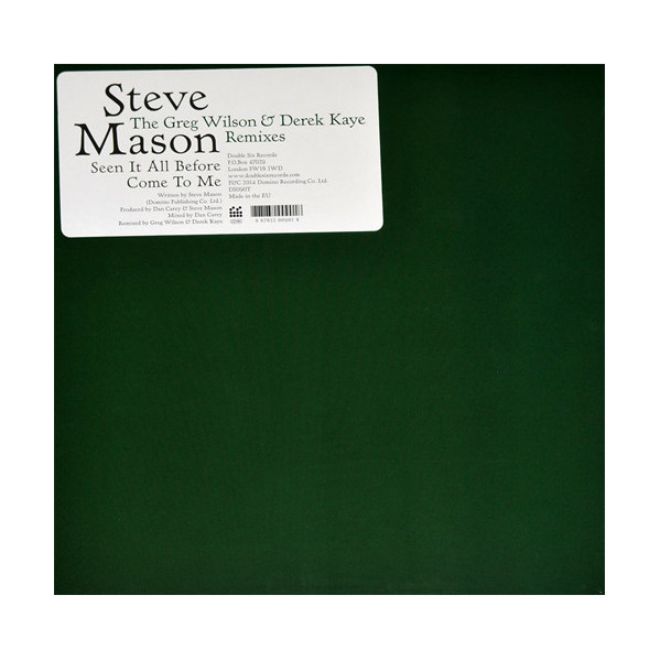 Seen It All Before / Come To Me (The Greg Wilson & Derek Kaye Remixes) - Steve Mason - 12"