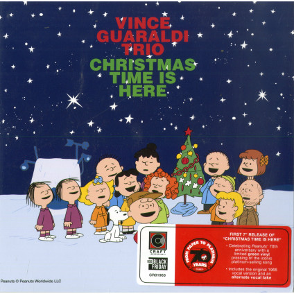 Christmas Time Is Here (7'' Vinyl Green Limited Edt.) (Black Friday 2020) - Guaraldi Vince - 45