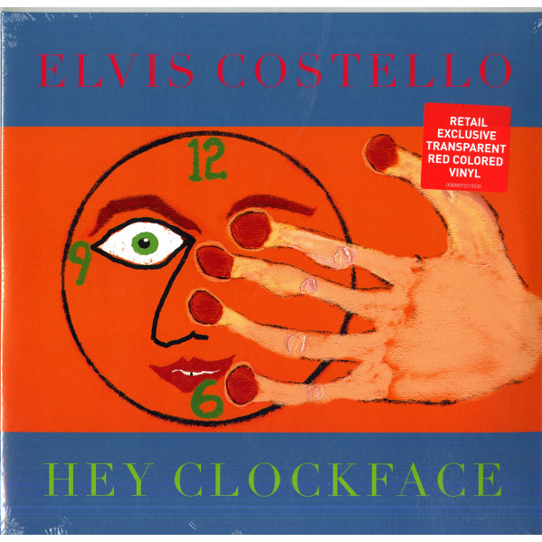 Hey Clockface (Vinyl Red Transparent Limited Edt.)(Esclusiva Discoteca Laziale) - Costello Elvis - LP