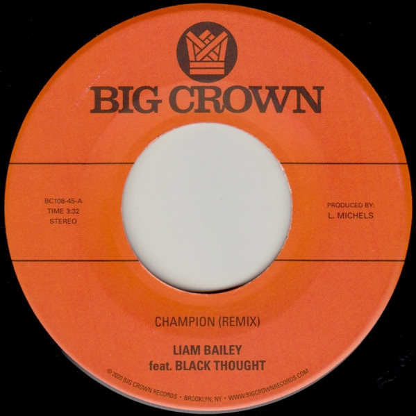 Champion (Remix) - Liam Bailey - 7"