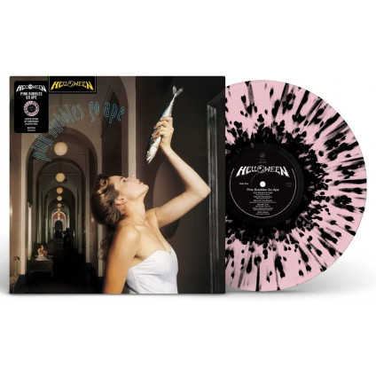 Pink Bubbles Go Ape (Pink & Black Vinyl) - Helloween - LP