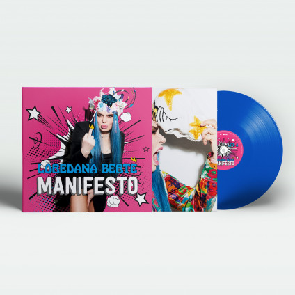 Manifesto (Numerato Blu Trasparente + Poster) Esclusiva Discoteca Laziale - Berte' Loredana - LP