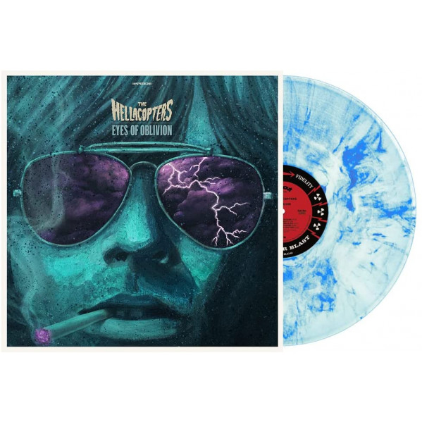 Eyes Of Oblivion (White With Sky Blue Marbled With Poster) - Hellacopters The - LP