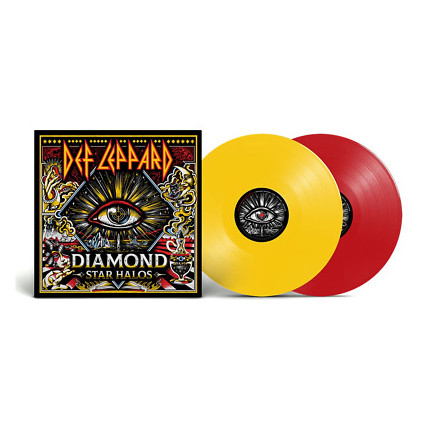 Diamond Star Halos (Vinyl Red & Yellow Limited Edt.) - Def Leppard - LP