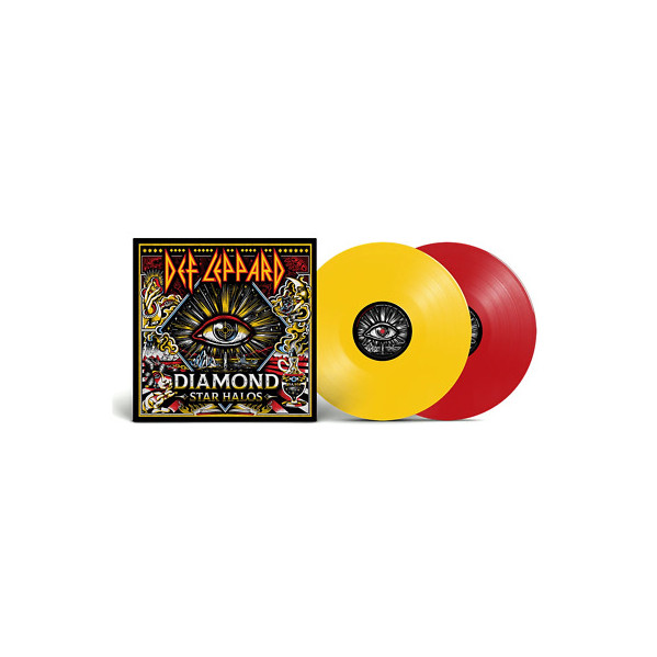Diamond Star Halos (Vinyl Red & Yellow Limited Edt.) - Def Leppard - LP
