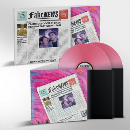 Fake News 2 Lp Rosa (Love Story) - Pinguini Tattici Nucleari - LP
