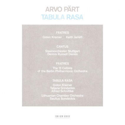 Tabula Rasa (Nuova Edizione) - Part Arvo - LP