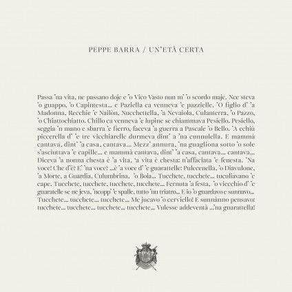 Un' EtÃ  Certa - Barra Peppe - LP