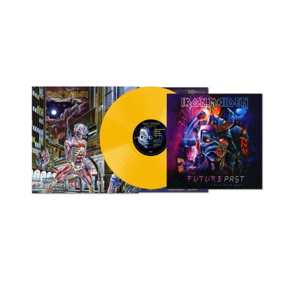 Somewhere In Time (Yellow Lp With Tour Lenticular Print) - Iron Maiden - LP