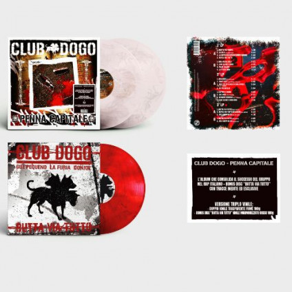 Penna Capitale (2 Vinili Trasparente Fume' + 1 Vinile Marmorizzato Rosso) - Club Dogo - LP