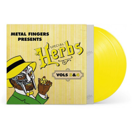 Metal Fingers Presents:Special Herbs Vol. 3 & 4 (Vinyl Yellow Lemon Edt.) - Mf Doom - LP