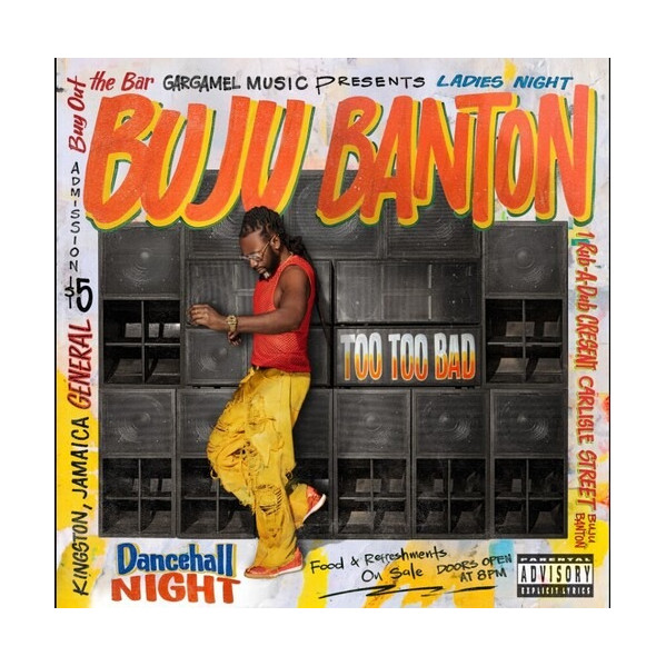 Too Too Bad - Orange Vinyl - Buju Banton - LP